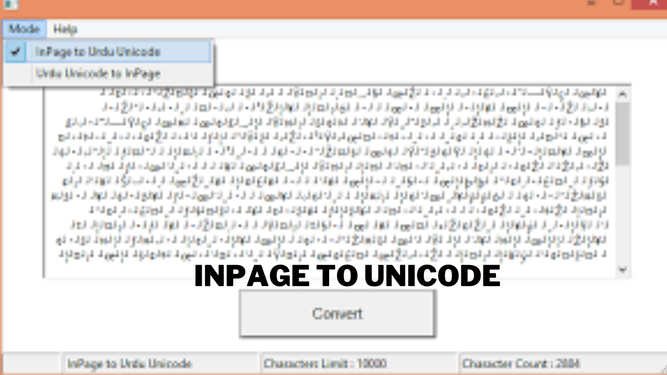 Inpage to Unicode